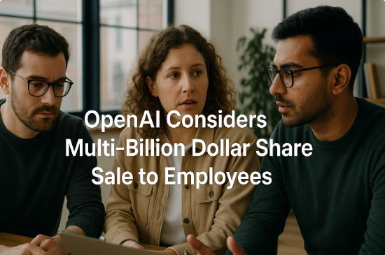 OpenAI considera una venta de acciones multimillonaria para empleados